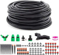 Greenhouse Micro Drip Irrigation Kit, Automatic Irrigation System Patio Misting Plant Watering System, Adjustable Nozzle Emitters Sprinkler Barbed Fittings for Garden, Greenhouse (40M) by Wisecoco