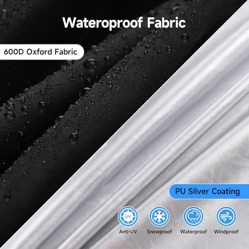 NEVERLAND Zipper IBC Tote Cover 275 Gallon 420D Waterproof Water Tank Cover - Image 3