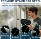 5 Pack Pressure Washer Needle Tips, Equipped with a High Pressure Hose to Prevent Head Breakage, 1/4 Quick Connect for Washer, AC Coil, Water Heater and Appliance Cleaning - Image 3