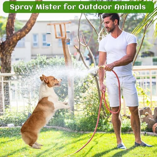 Misting Nozzle,Heavy Duty Garden Hose Mister Nozzle, Adjustable Water Spray Pattern From Powerful Jet To Mist,Ideal For Misting Delicate Plants (8-Hole, 4) - Image 3