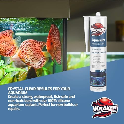 Kraken Bond Black Spray Waterfall Foam Sealant 2x24 oz & Aquarium Silicone Sealant 2x10.1 fl. oz – Bundle for Vivarium, Terrarium, Fountain & Aquascape Background, Foam Gun and Cleaner Included - Image 5