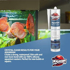Kraken Bond Black Spray Waterfall Foam Sealant 2x24 oz & Aquarium Silicone Sealant 2x10.1 fl. oz – Bundle for Vivarium, Terrarium, Fountain & Aquascape Background, Foam Gun and Cleaner Not Included - Image 5