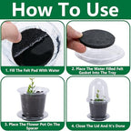 EBaokuup 20 Pack Self Watering Seed Starter Pot, 3 Inch Automatic Watering Plant Nursery Pots with Humidity Dome, Self Watering Nursery Pots for Potted Plants Seed Germination - Image 4