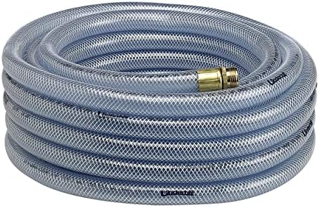 Underhill UltraMax Commercial Garden Water Hose, Heavy-Duty, Anti-Kink, Industrial, Non-Conductive, 600 psi, H10-125C, 1 Inch x 125 ft, Clear by Underhill