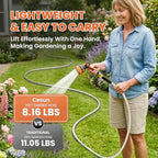 Cesun 75 ft Metal Garden Hose with 10 Function Nozzle, 75 foot x 5/8" - Image 3