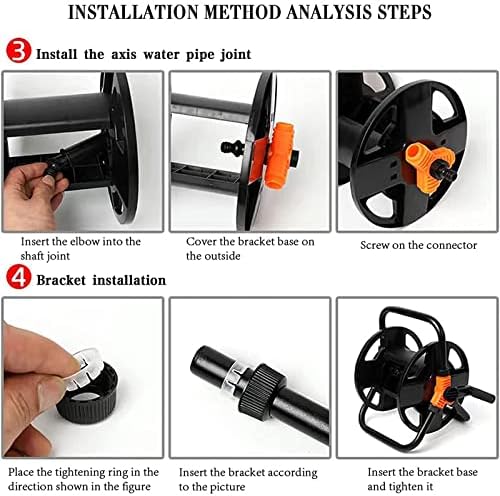 Garden Hose Reel Portable Water Pipe Storage Organizer Winding Tools for Car Washing Watering Water Hose Holder - Image 4