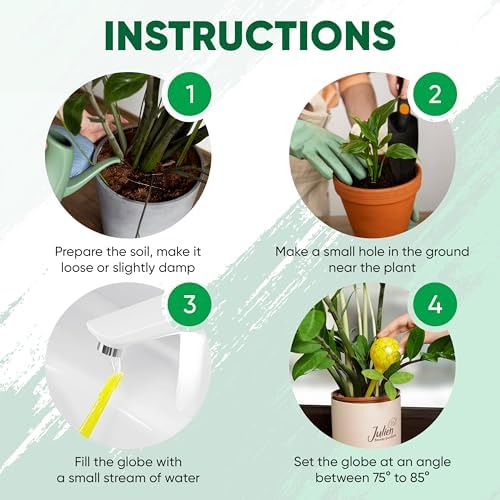 Plant Watering Globes Set of 10-6 Large and 4 Small, Bundle - Image 3