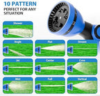 USA Based Retractable Garden Hose Reel, 1/2 in x 50 ft Quick Connect 10-Pattern Sprayer, Wall Mounted Auto Self Retracting Water Hose Reels, UV Resistant Automatic Rewind 180° Mount | Gray - Image 6