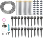 Gardening Supplies Garden Drip Irrigation Watering Kit Automatic Garden 82FT 4/7 PVC Hose Drip Irrigation Sprinkler for Greenhouse Flower Bed Lawn Patio Yard - Image 6