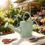 1 Gallon Watering Can for Outdoor&Indoor Plants，Cream Green - Image 7