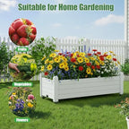 Fancyango Raised Garden Bed with Wheels 13.3" H -Ashen - Image 5