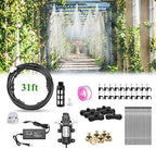 Misting Cooling System with Pump Filter Kit,20FT/6M Mist Line 6 Brass Mist Nozzle 116 PSI 5L/Min DIY for Outdooor Patio Porch Greenhouse Backyard - Image 3