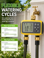 Hose Timer 2 Outlet, 2 Zone Programmable Sprinkler Timer with Rain Delay & Manual Mode, Heavy Duty Digital Timer for Garden Hose, Auto Irrigation Controller for Lawn, Yard & Drip Irrigation Outdoor - Image 6