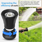 SPECILITE 5/8" Hot/Cold Garden Rubber Hose 25 ft with High Flow Nozzle - Image 5