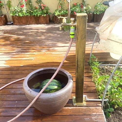 304 Stainless Steel Garden Water Column - Durable Outdoor Fountain & Hose Faucet, Square Water Feature for Garden Irrigation, Washing, Size 5, Perfect for Landscaping - Image 5