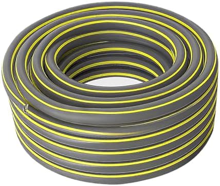 All Weather Garden Hose Flexible Outdoor Water Hose with Anti Leak Connectors for Lawn Garden and Car Washing Gray-4-points 5m by Unknown