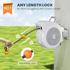 Giraffe Tools Garden Retractable Hose Reel 1/2" x 65FT,Wall Mounted - Image 2