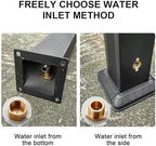 Aluminum Alloy Outdoor Faucet, Vertical Garden Water Column, Freestanding Garden Hose Holder for Irrigation, Car Washing, Watering Flowers(114cm/44.9in) - Image 4