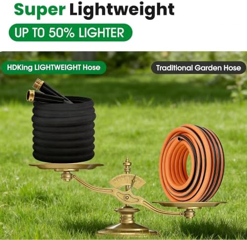 Garden Hose 50FT, Non-Expanding Water Hose Ultra Lightweight - Image 6