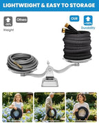 100 FT Garden Hose, Non-Expanding Water Hose, Ultra Flexible, Burst-Resistant, Kink-Free, High-Pressure Garden Hose for Easy All-Weather Use on Lawns, Gardens, and Outdoor Cleaning - Image 6