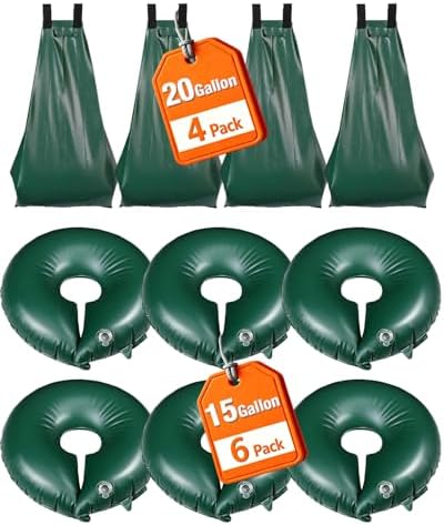 10 Pack 15/20 Gallon Tree Watering Bags, Slow Release Watering Ring by Unknown