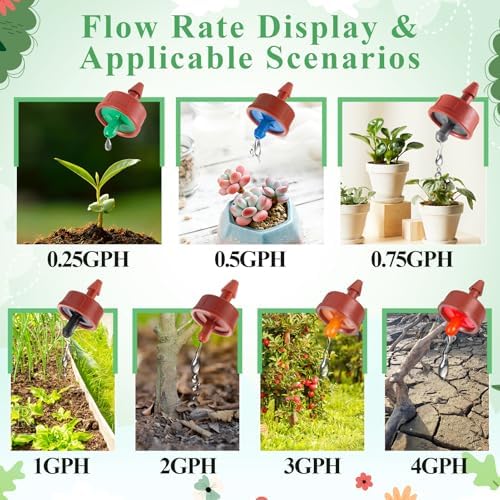 200Pcs 4 GPH Pressure Compensating Drippers,4 GPH Drip Emitters - Image 5