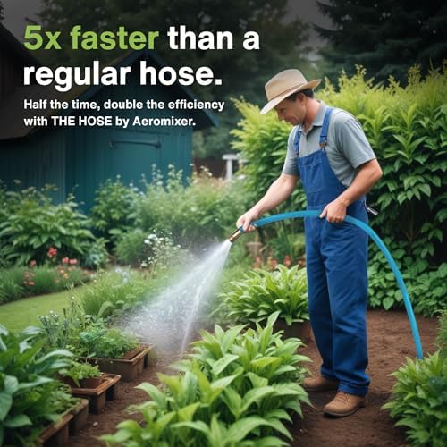 Aeromixer THE HOSE 1 Inch Garden Hose 50 Ft - 2 Pack with Adapter Set - Image 3