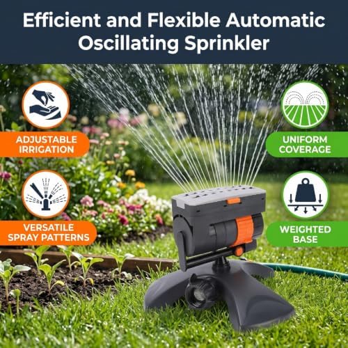 Pssopp Lawn Oscillating Sprinkler Garden Sprinkler - Image 4