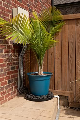 Drain Away Terra Cotta 22 Inch Plant Saucer Heavy Duty Drain Tray for Large Pots Indoor Outdoor Waterproof UV Resistant | Protect Floors Decks | 12in 15in 22in | White Gray Terra Cotta Black - Image 6