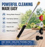 High Pressure Power Washer Wand for Garden Hose - 2026 Upgraded Water Jet Nozzle with 3 Spray Tips, Heavy Duty Brass Connector for Car Wash, Patio, Driveway, and Deck Cleaning (2pcs) - Image 6