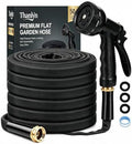 Garden Hose 100 FT Non-Expanding, Ultra-Lightweight, Kink-Resistant, Burst-Proof, Lead-Free & All-Weather Flexible High-Pressure Hose for Watering, Yard Work, Car Cleaning & Pet Bathing (100 FT) by Unknown