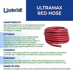 Underhill UltraMax Commercial Garden Water Hose 100 ft, Rubber, Flexible, Anti-Kink, 200 psi WP, 800 psi BP, H75-100R, 3/4 Inch x 100 ft GHT, Red - Image 3