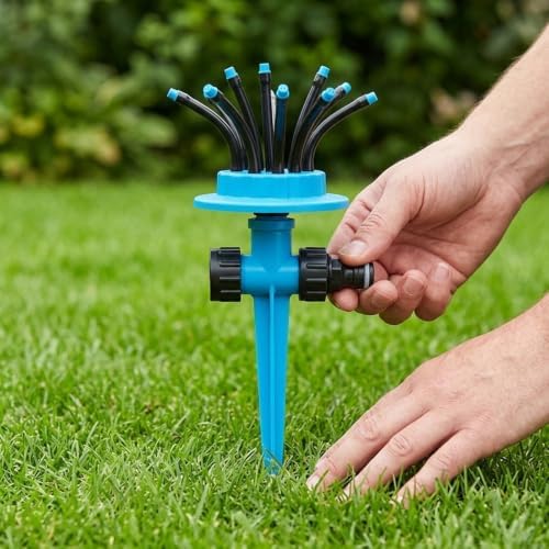 Nozzles Sprinklers System Multi Head Garden Irrigation with Stake - Image 5