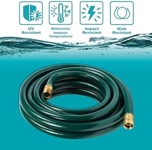 Gilmour 843251-1001 Flexogen Heavy Duty Watering Garden Hose 3/4in x 25 Feet, Green - Image 3