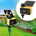 Zunate Sprinkler Timer, Solar Sprinkler Valve Timer for Garden Hose, Outdoor Automatic Irrigation Controller with Rain Delay Automatic Irrigation System Controller for Yards - Image 2