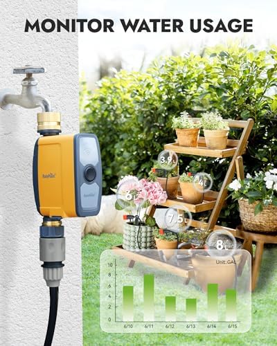 RAINPOINT Garden Hose Splitter 2 Way & WiFi Water Timer - Image 6