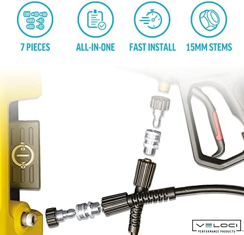 MTM Hydro Stainless Steel Pressure Washer 7-Piece Hose Adapter Kit for use with Foam Cannons, Pressure Washers and Hoses Commercial Grade - Image 3