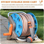 Hose Reel Cart Garden Hose Reels for Outside Retractable Multifunctional Wall Mounted Hose Cart, Garden Hosemobile with Water Gun, Car Wash Tool Set, Pipe Storage Rack (Color : A, Size : Hose Cart+5 - Image 5