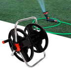 Hose Reel, 35 Meter Water Pipe Storage Rack Holder Freestanding Hose Winding Reel Cart for Outside Garden Patio Car Washing Watering - Image 5