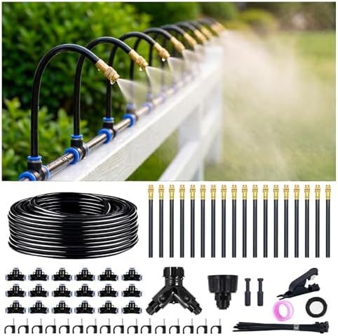 Thiswing 100FT 360° Adjustable Irrigation System for Garden by Thiswing