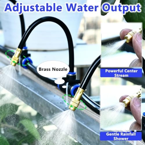 Outdoor Misting Kit for Site, Spray System with Brass Mist Nozzles - Image 4