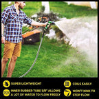 BIONIC STEEL 75ft Stainless Steel Garden Hose | Ultra Durable | Kink Free | With Brass Fittings | Pack of 2 - Image 4