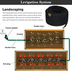 5/8" Soaker Hose for Garden Drip Hose Irrigation System with Solid Brass Fitting for Lawns Flower Beds & Vegetable Gardens (100FT) - Image 6