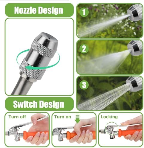 Sprayer Wand Replacement, 2 Pack 29 Inch All Metal Pump Spray Wand - Image 5