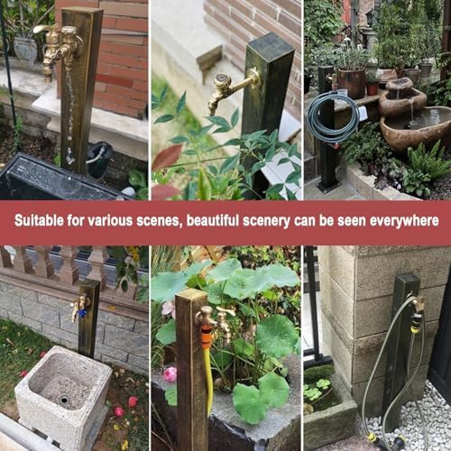 304 Stainless Steel Outdoor Water Column - Durable Garden Hose & Faucet for Irrigation, Square Design for Easy Washing, Ideal for Garden Use (Size 1) - Image 6