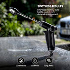 High Pressure Spray Gun Kit with Adjustable Nozzle and Foam Cannon, 3 Metal Connectors, Ergonomic Handle, ABS and Iron Construction, 13.8 x 6.7 in / 35 x 17 cm, for Car Washing and Garden Cleaning - Image 6