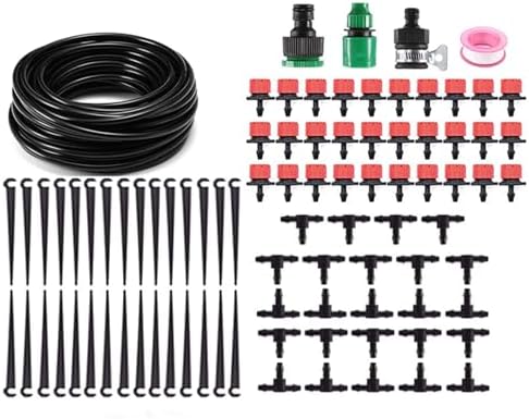 Garden Irrigation System, with 30 Pcs Adjustable Drippers, Saving Water Automatic Watering System, for Garden, Flower Bed, Patio by SENRISE