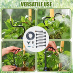 Garden Irrigation System 3 Modes Automatic Watering Irrigation Kit with 32.8ft PE Hose 360° Adjustable Nozzles for Courtyard Greenhouse Garden Watering System Aluminum Alloy - Image 7