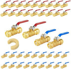 40PCS Foskan 3/4" Push Fit Ball Valves,1/4" Turn Shut-off Valves by Unknown