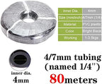Watering Tubing Hose Pipe, PVC Garden Water Hose Irrigation Wate Tube1/8'' 1/4'' 3/8'' (Size : 4l7mm x 80m) - Image 2